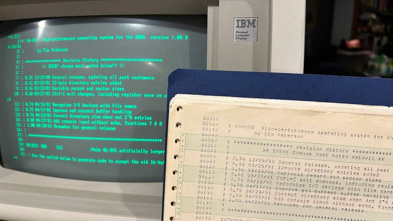 Il codice sorgente originale di DOS riemerge dopo 45 anni e diventa Open Source