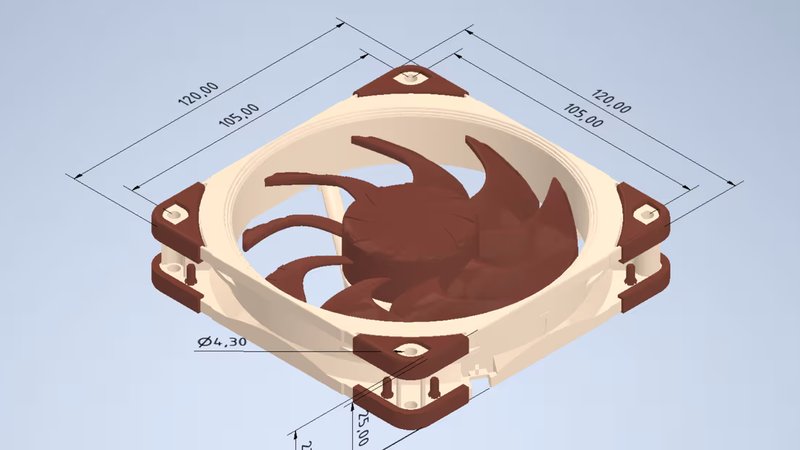 Noctua rende disponibili i file CAD per la stampa 3D dei suoi prodotti di punta