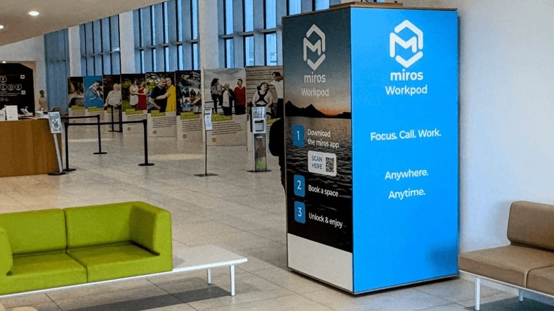 miros raccoglie 1,1 milioni di euro per i suoi workpod on-demand negli spazi pubblici