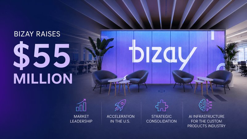 BIZAY raccoglie 55 milioni: il consolidamento del custom printing punta su AI e sovranità dei dati