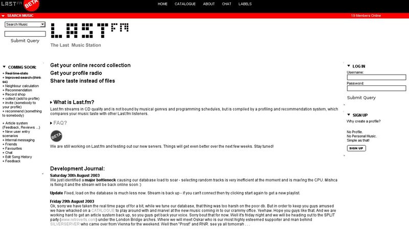 2002: The Rise of the Social Web with Last.fm and Audioscrobbler