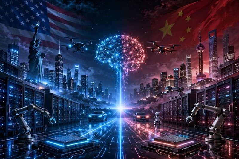 Il divario AI tra USA e Cina si riduce: l'industrializzazione cinese accelera