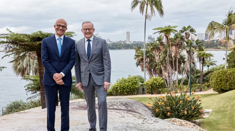Microsoft investe A$25 miliardi in Australia per l'AI e la cybersecurity