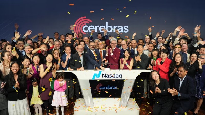 Cerebras debutta sul Nasdaq con un'IPO da 5,55 miliardi di dollari, la più grande dal 2020