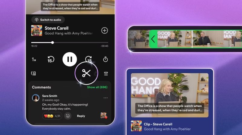 Spotify lancia le clip podcast: analisi delle sfide infrastrutturali e di gestione dati