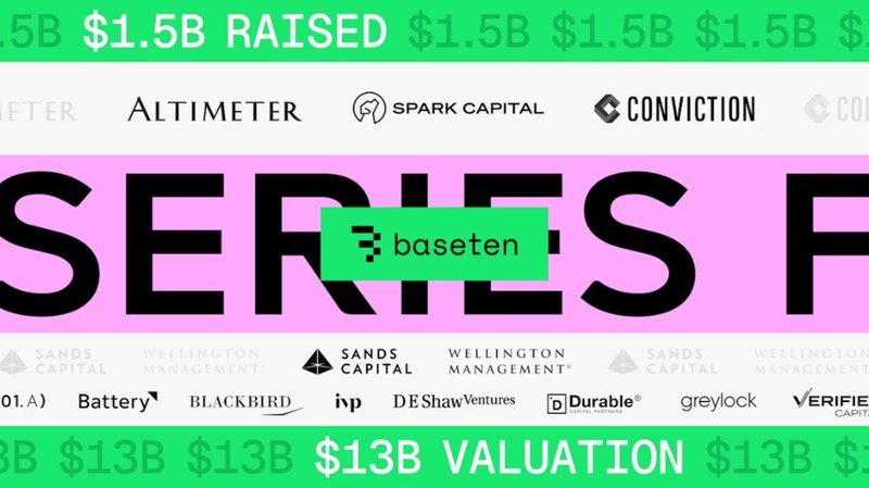 Baseten incassa 1,5 miliardi: l'infrastruttura AI cloud vola a 13 miliardi di valutazione