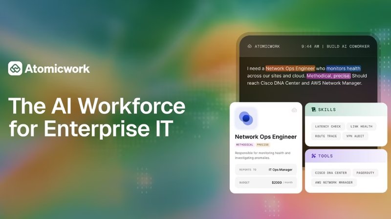 Atomicwork introduce gli 'AI Coworkers' per la gestione IT aziendale