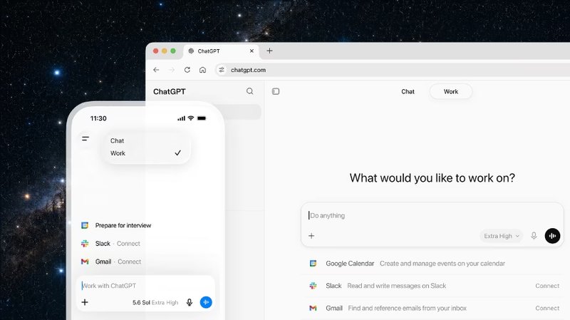 OpenAI svela ChatGPT Work: l’agente che agisce su file e app per ore