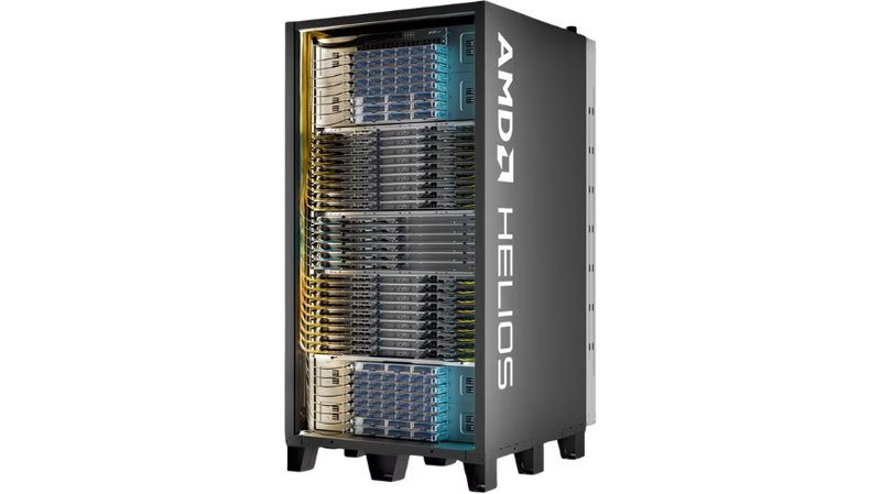 Helios di AMD: 72 GPU e 31 TB HBM4, la risposta al NVL72 di Nvidia