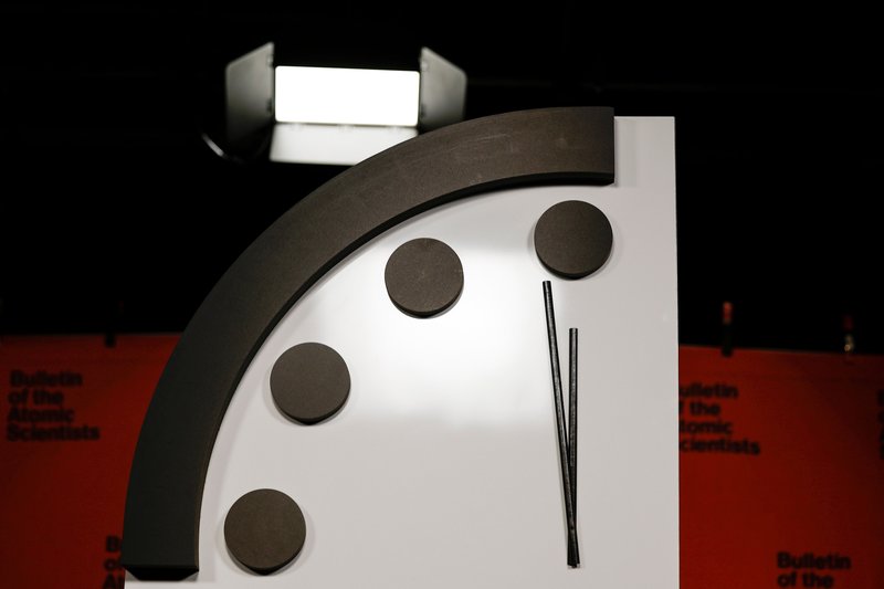 L'Orologio dell'Apocalisse: mancano 85 secondi alla mezzanotte