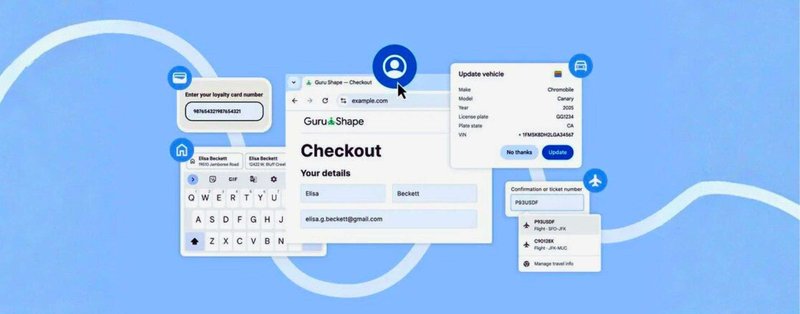 Chrome auto-fills online forms with data from Google Wallet