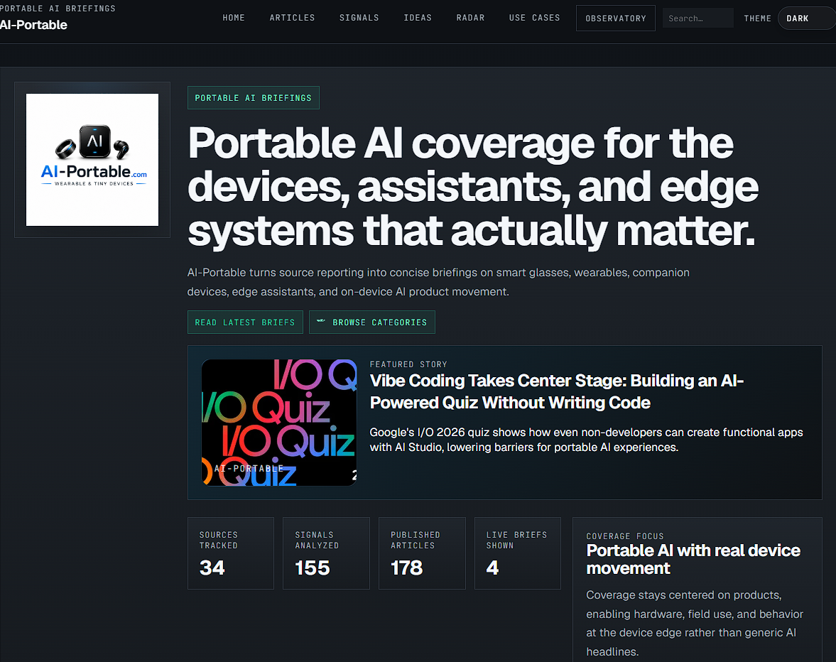Introducing AI-Portable, the Twin Site to AI-Radar**