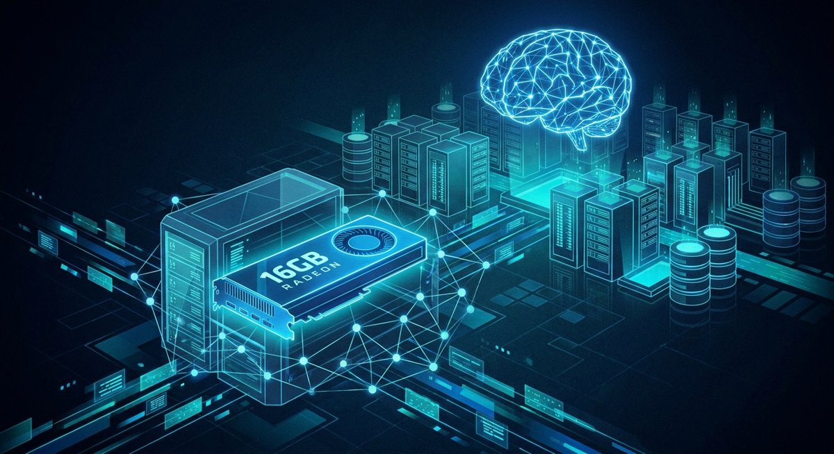 Una Radeon da 16 GB esegue un LLM da 27B con 262k token: il segnale